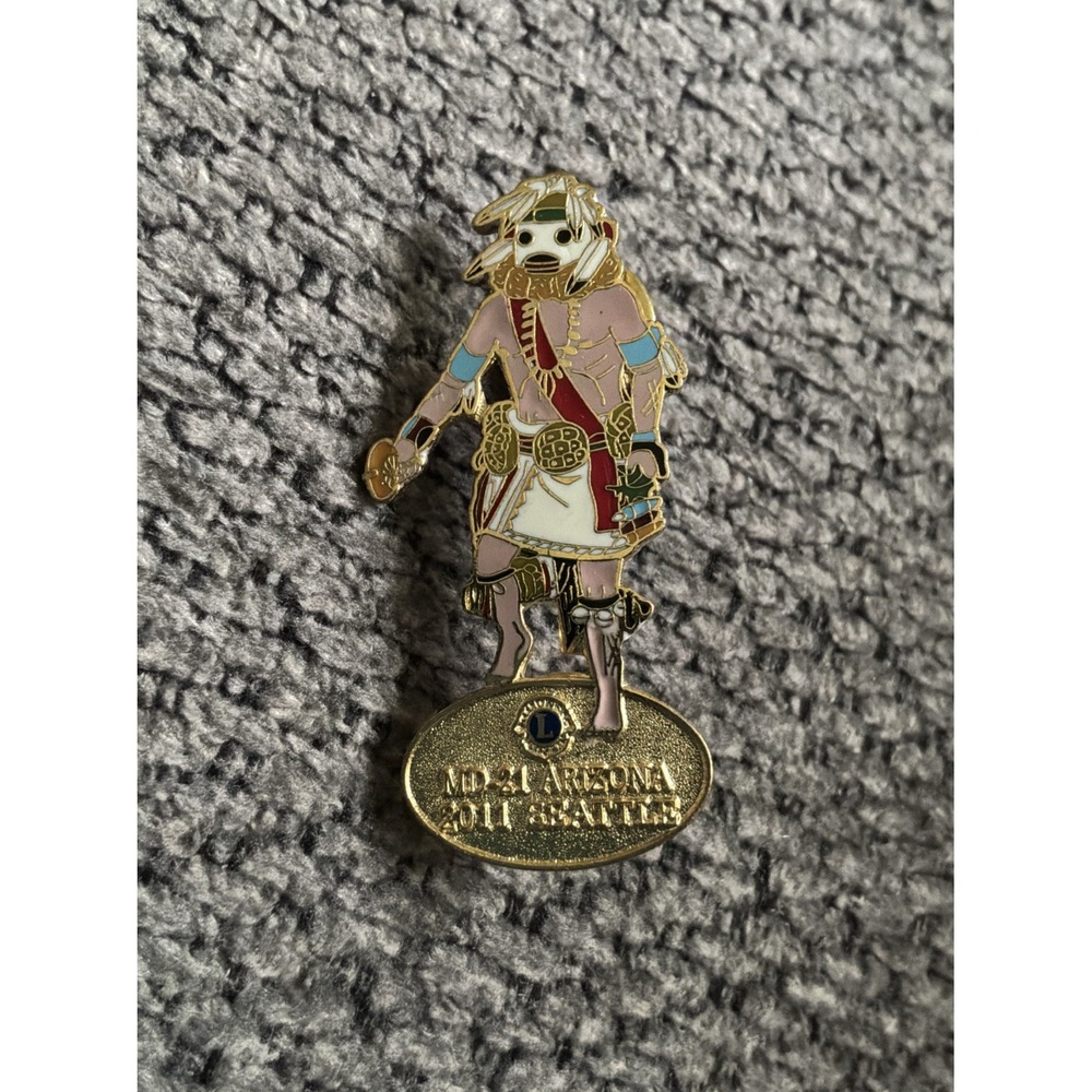 Lions Club Pin MD-21 Arizona 2011 Seattle Kachina Dancer Lapel Pin
